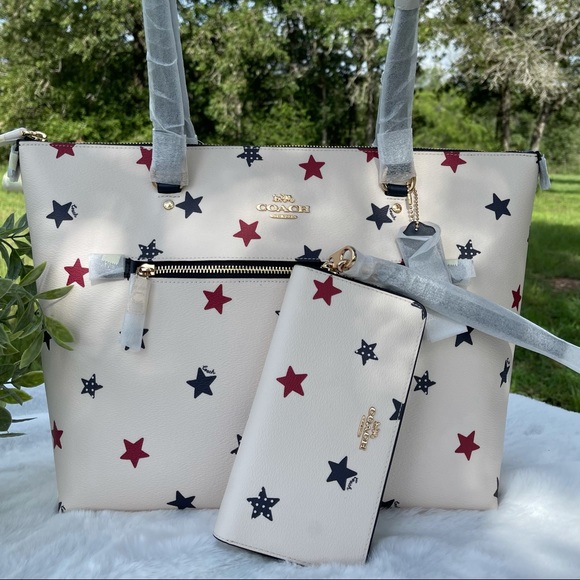 🔥🔥LAST SET Coach American Star Print Tote and Wallet NWT - Picture 15 of 15